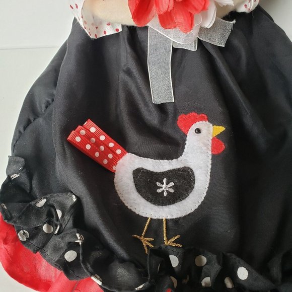 Cracker Barrel Rag-Doll Shelf‎ Sitter Rooster Chicken Apple Annie w/tags - Picture 4 of 10